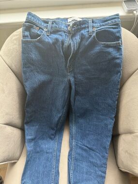 Abercrombie & Fitch Dark Blue High-Rise Jeans